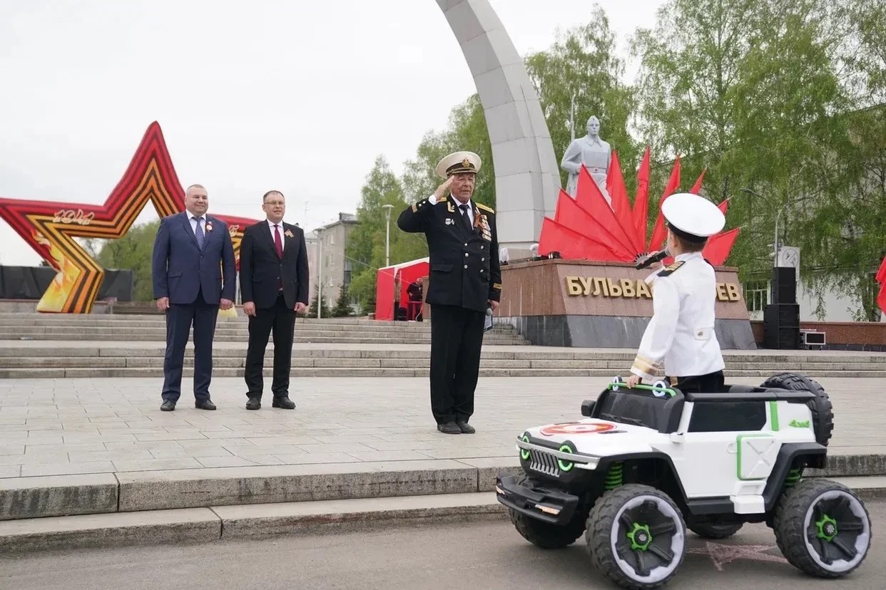 Юное поколение Новокузнецка включилось в празднование Дня Победы