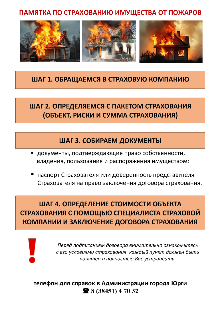 Памятка по страхованию жилья от пожаров